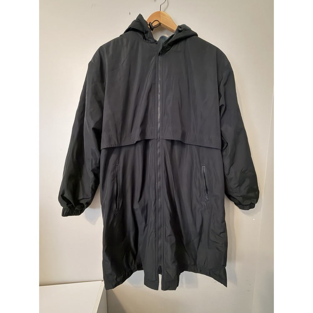 Sporti Black Hooded Swim Parka Youth Large EXCELLENT CONDITION